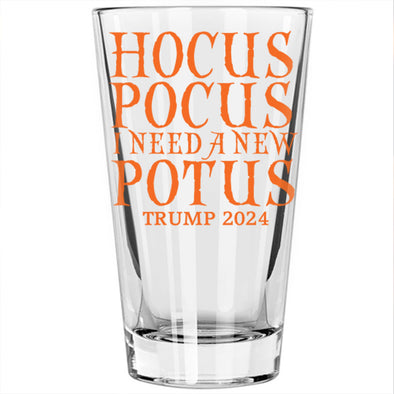 Hocus Pocus POTUS Trump 2024 Glass
