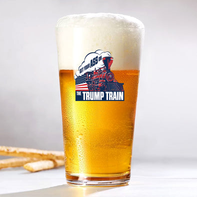 Get Your A on the Trump Train Glass