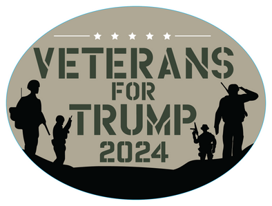 Veterans for Trump 2024 Magnet