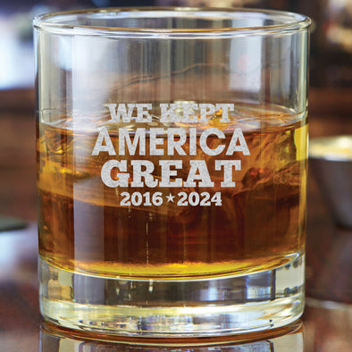 We Kept America Great Glass