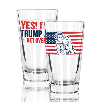 Yes I'm a Trump Girl Color Glass