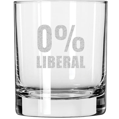 0% Liberal Whiskey Glass