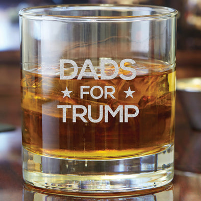 Dads for Trump Glass