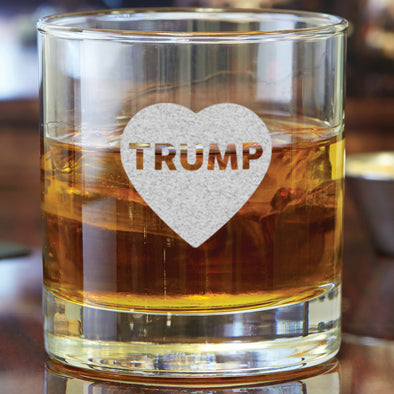 Heart Trump Glass
