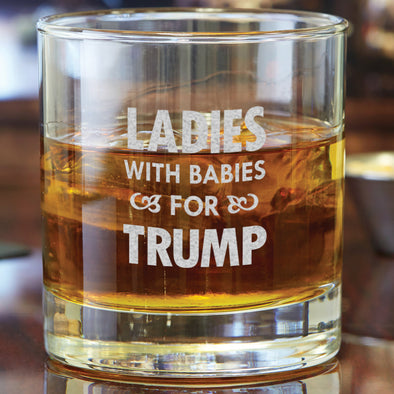 Ladies With Babies For Trump Glass