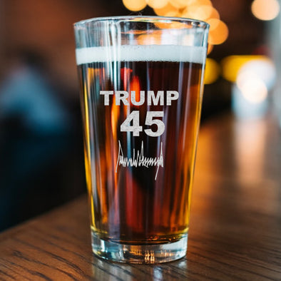 Trump 45 Glass